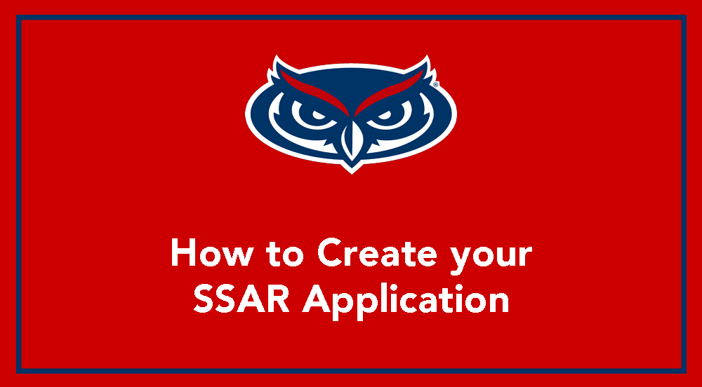 How to Create your SSAR Application video