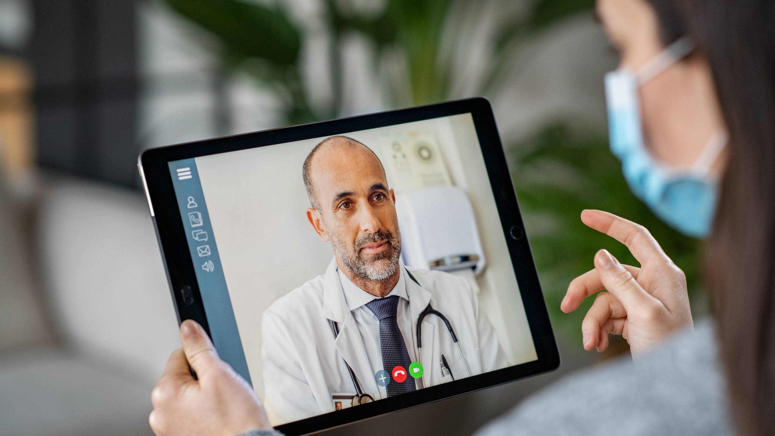 Virtual call with a doctor