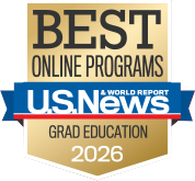 U.S. News badge for Best Online Grad Education