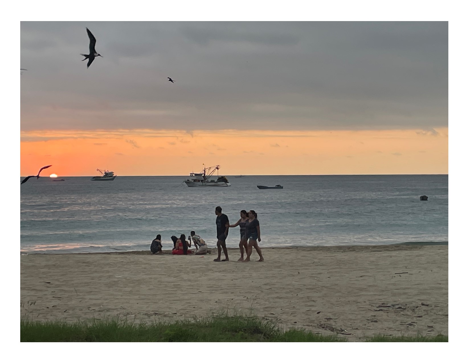 Walking Along the Beach