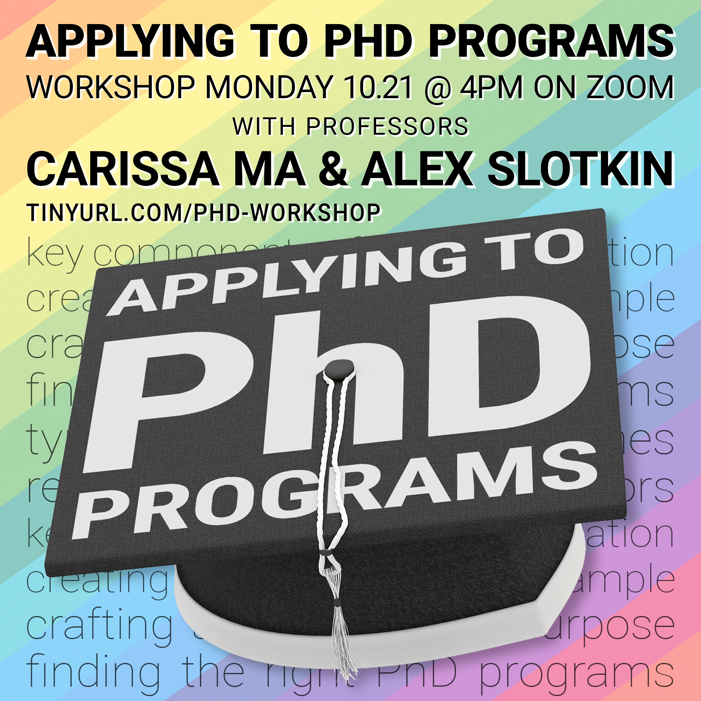 applying to phd programs workshop