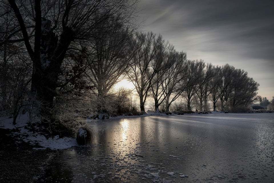 frozen lake