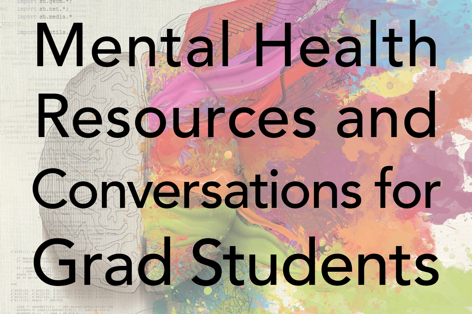 mental health resources for grad students