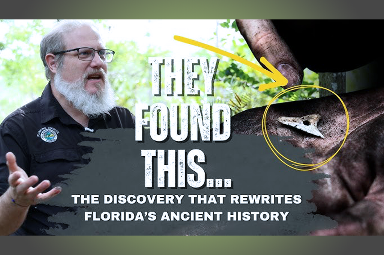 Scientist speaking while sitting at the Palm Beach County’s Loxahatchee Slough
