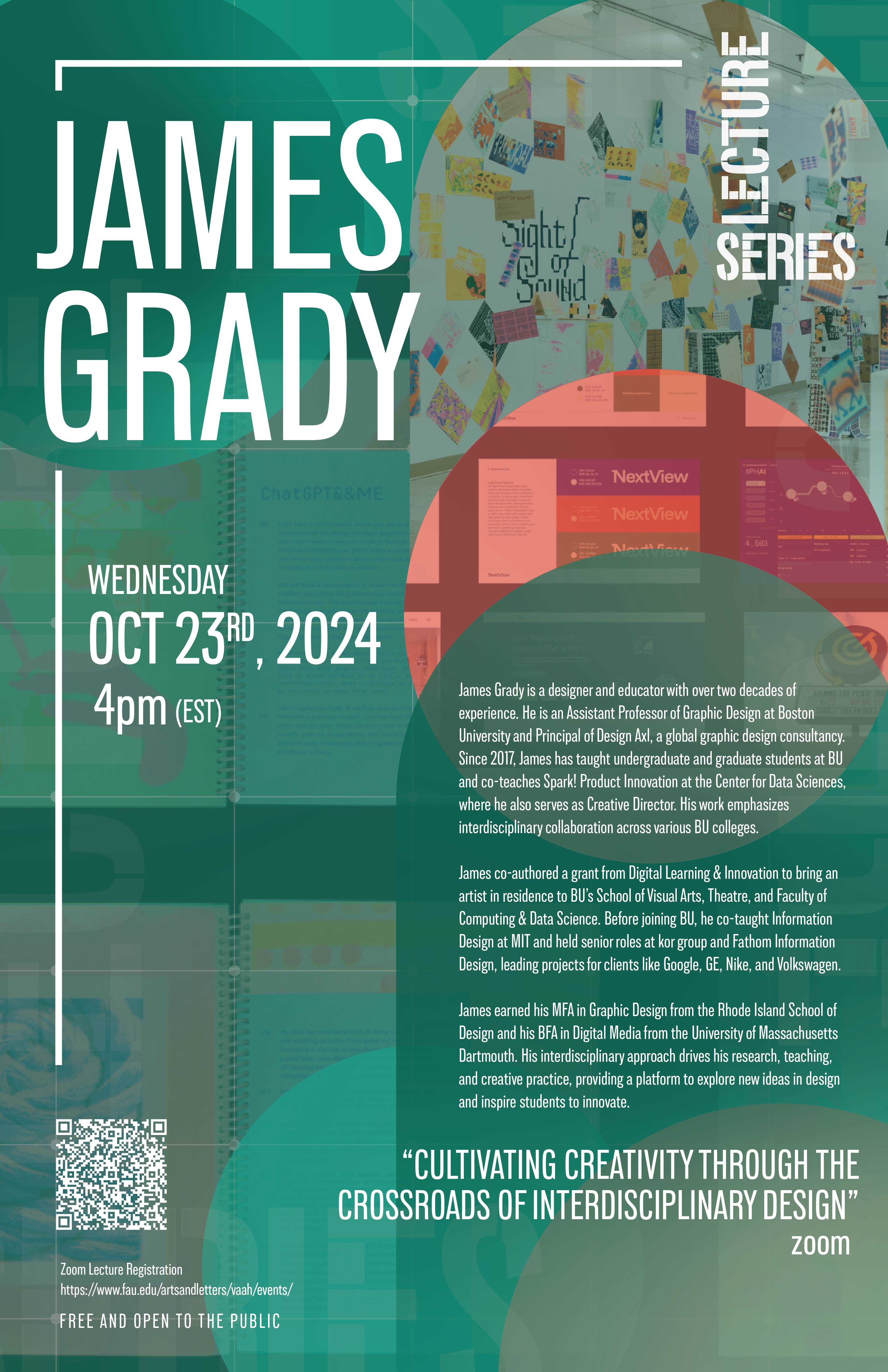 James Grady Lecture Series Poster