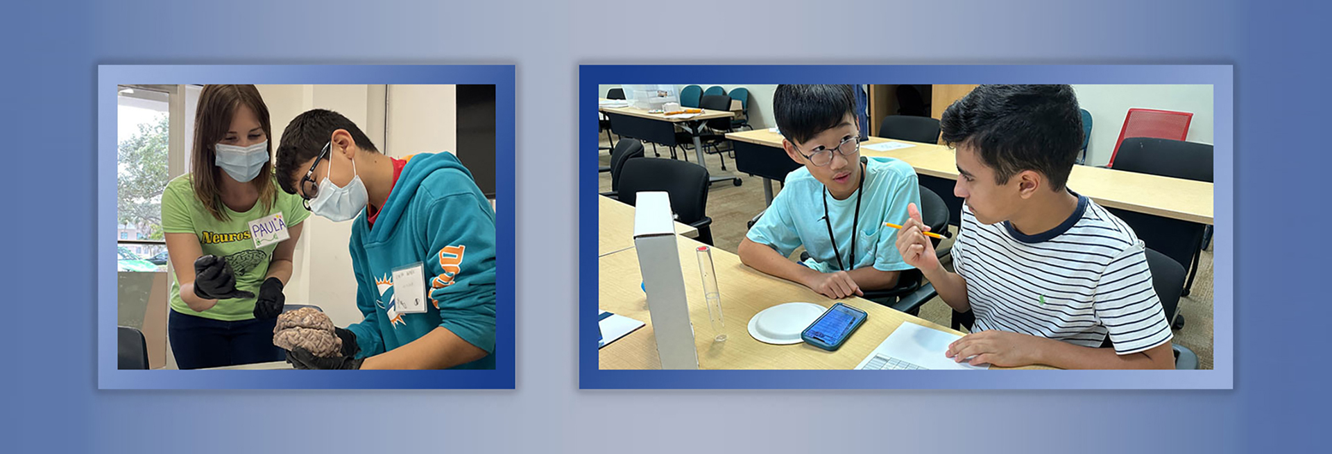 Students in the Brain lab