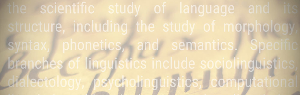 linguisitics banner
