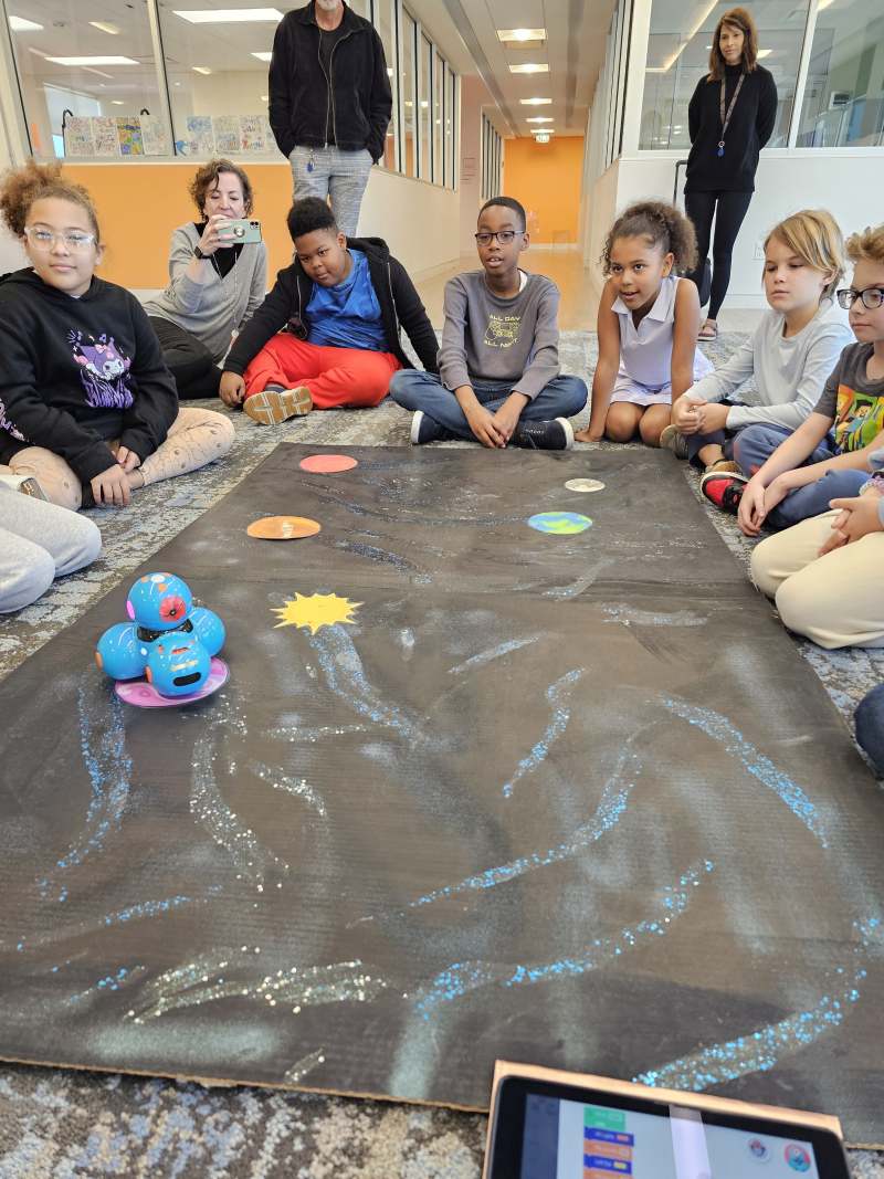 Children learning with robots