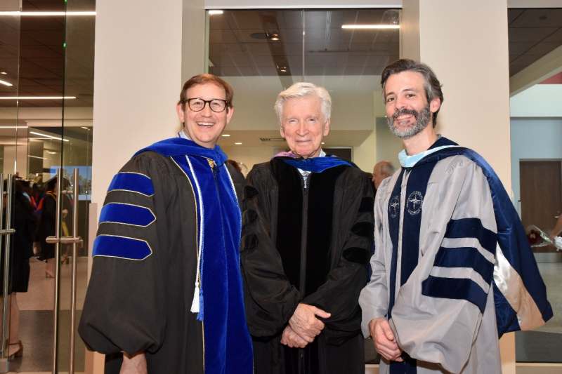 From left to right, Dr. Paul Peluso, Dr. Robert Shockley and Dr. Justin Faulkner
