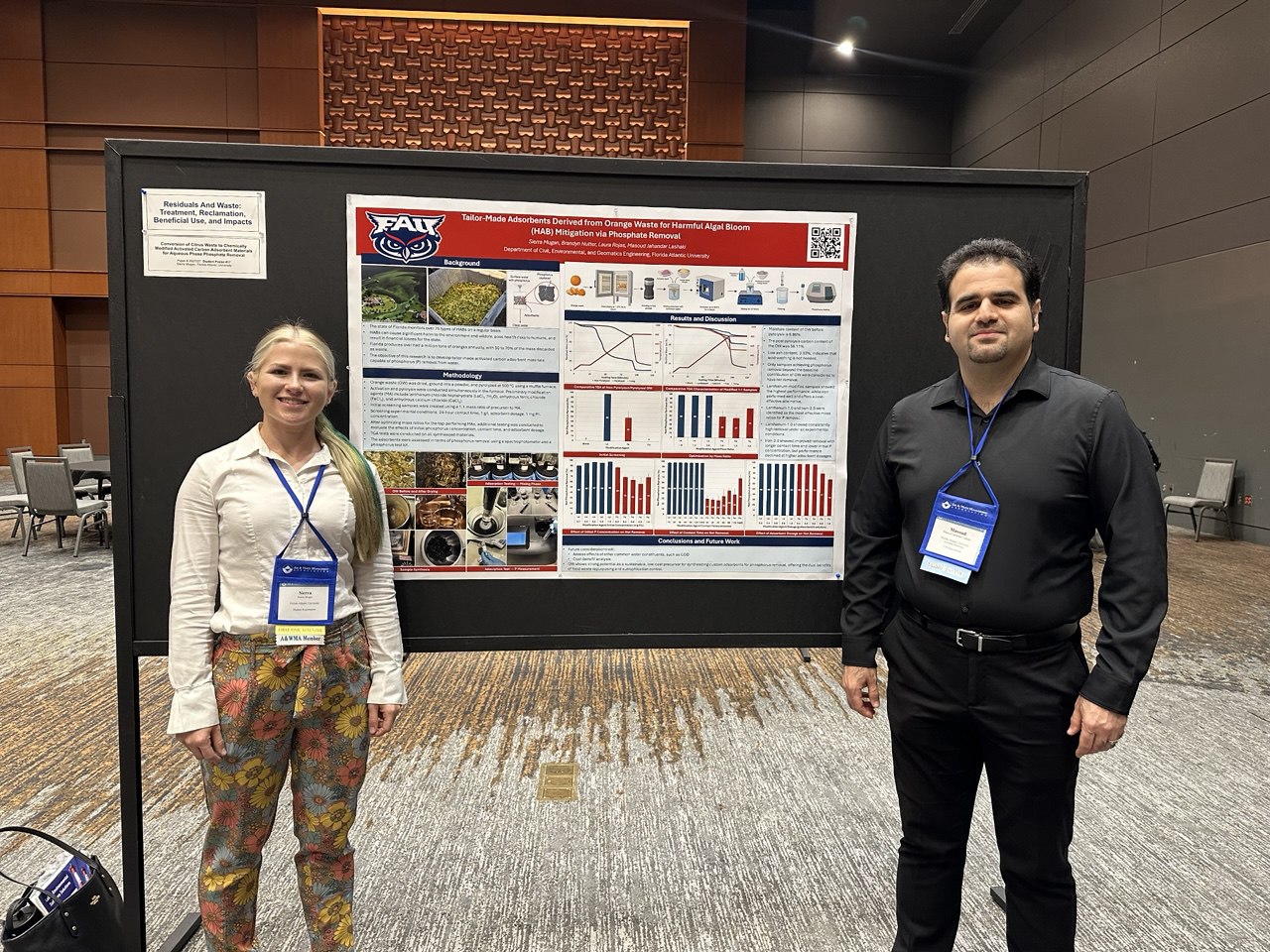 Image of Sierra Mugan and Dr. Jahandar Lashaki.