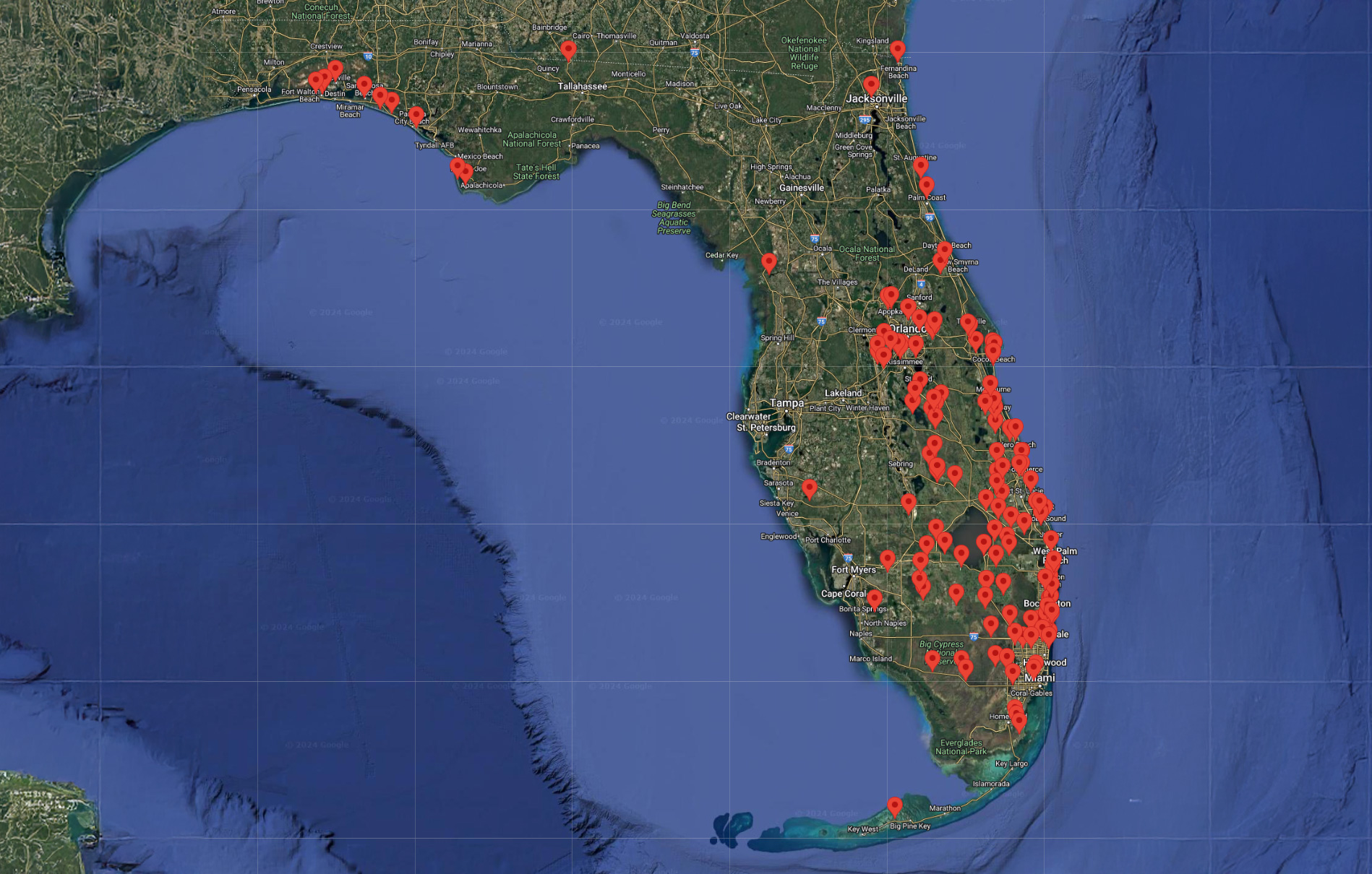 Map of Florida