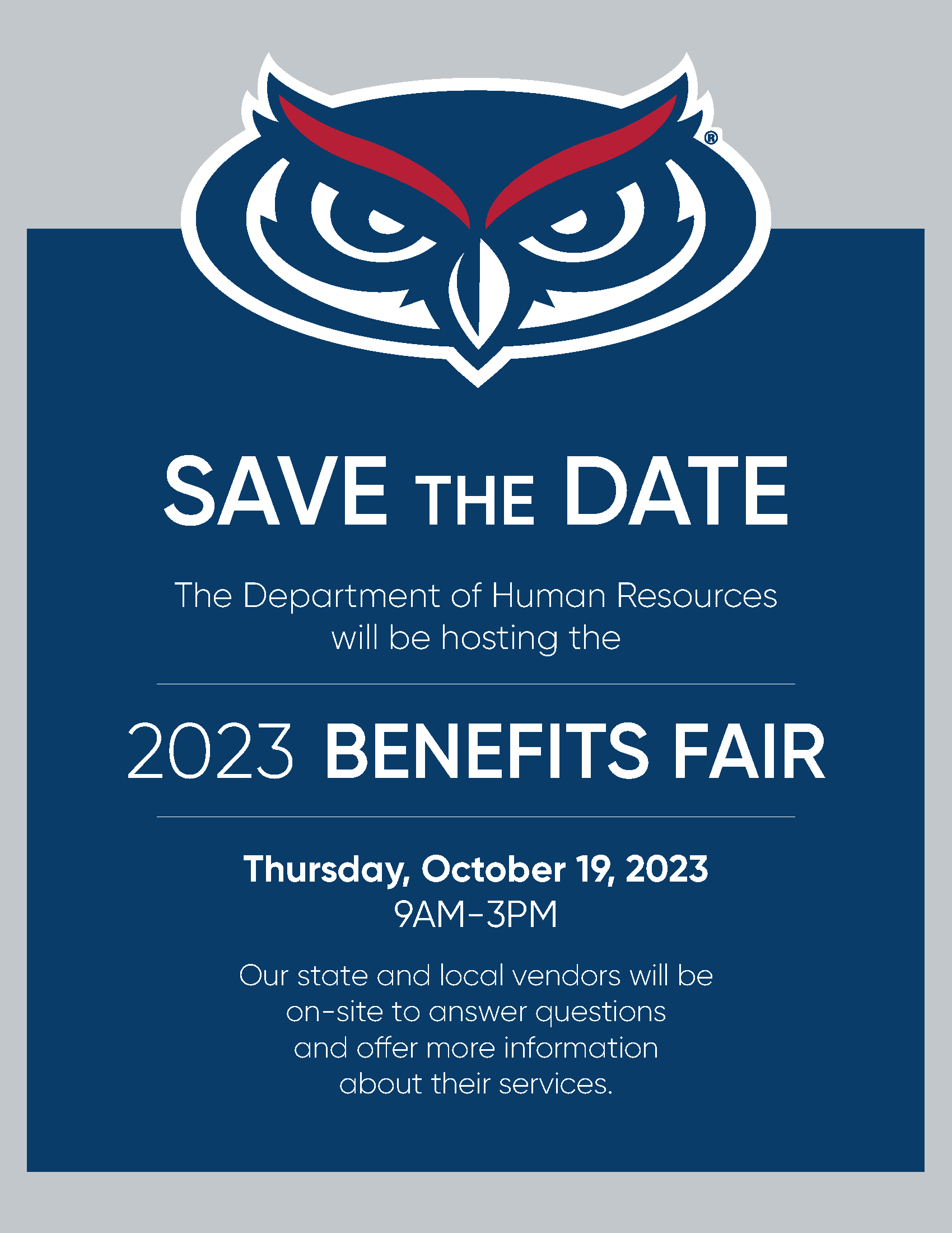 SAVE THE DATE : 2023 BENEFITS FAIR 