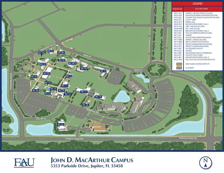 view map of Jupiter campus