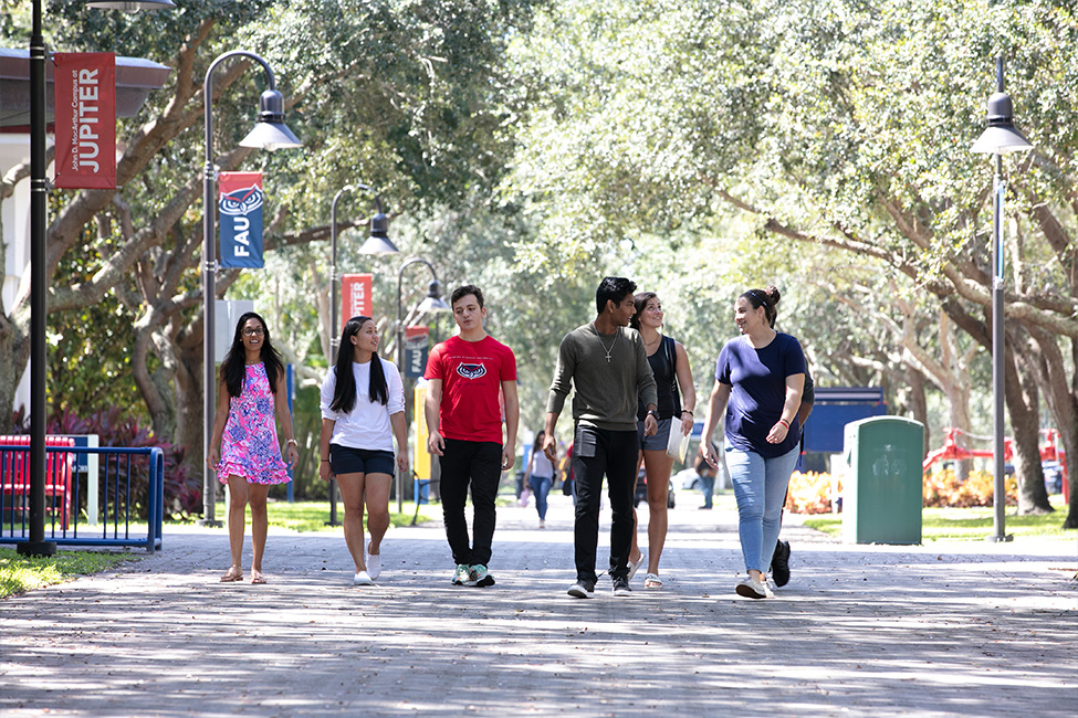 Students on campus