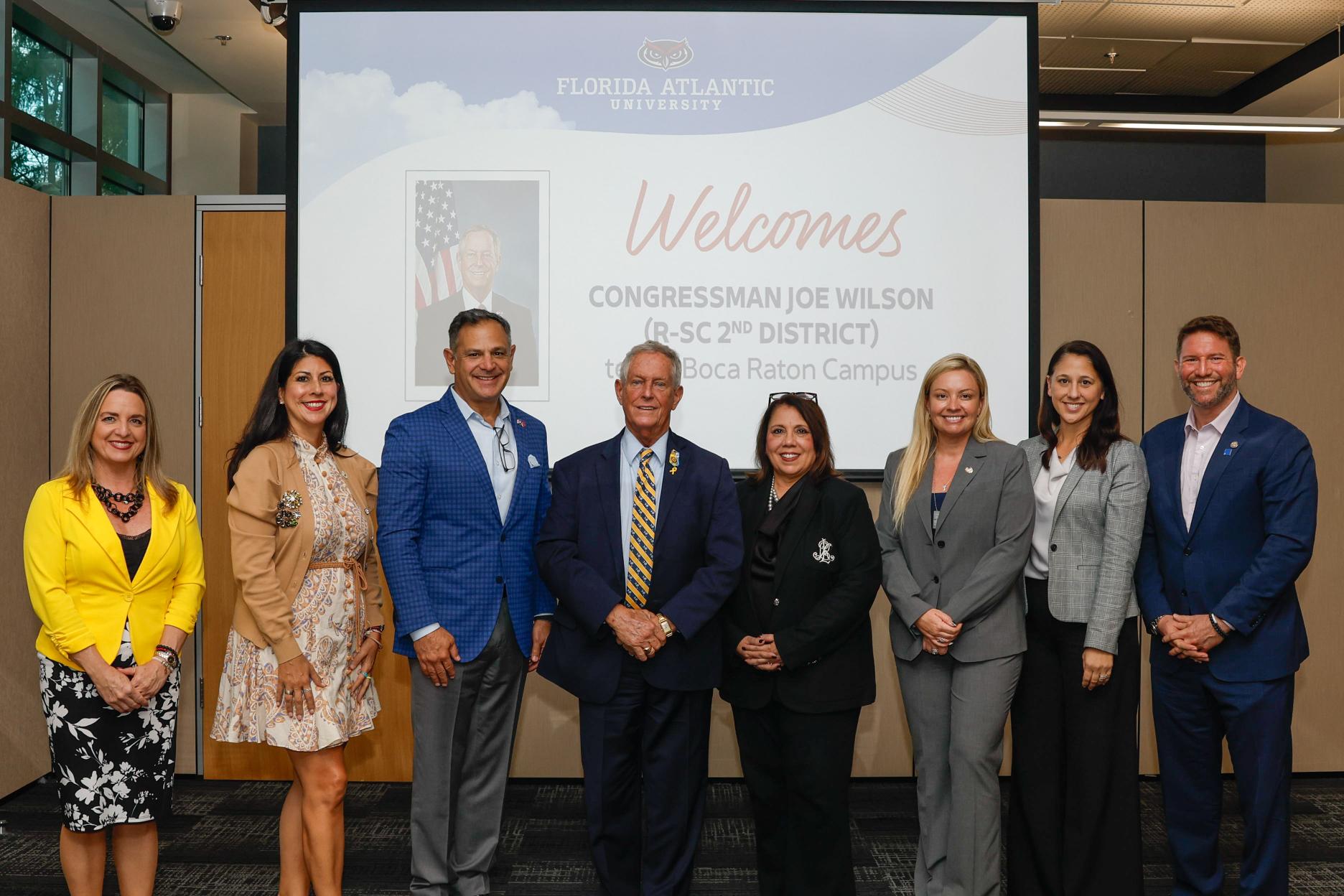 Joe Wilson speaks to audience of students, university leaders and community members