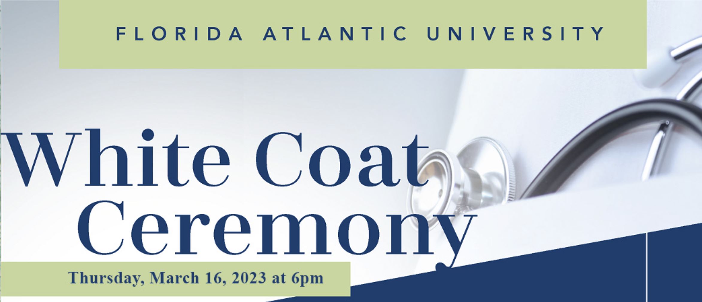 White Coat Ceremony Banner March 16