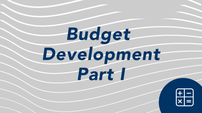 Novelution training video Budget Development - Part 1