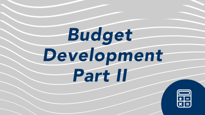 Novelution training video Budget Development - Part 2