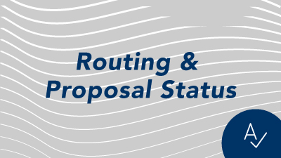 Novelution training video Routing and Proposal Status
