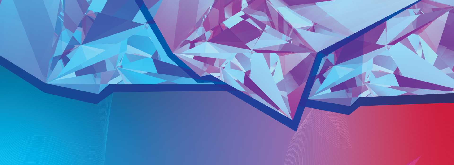 pink and blue abstract banner for Maverick